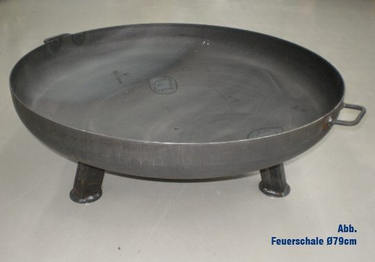 massive Feuerschale Ø ca. 120 cm Gewicht ca. 75 kg - 5 mm ...