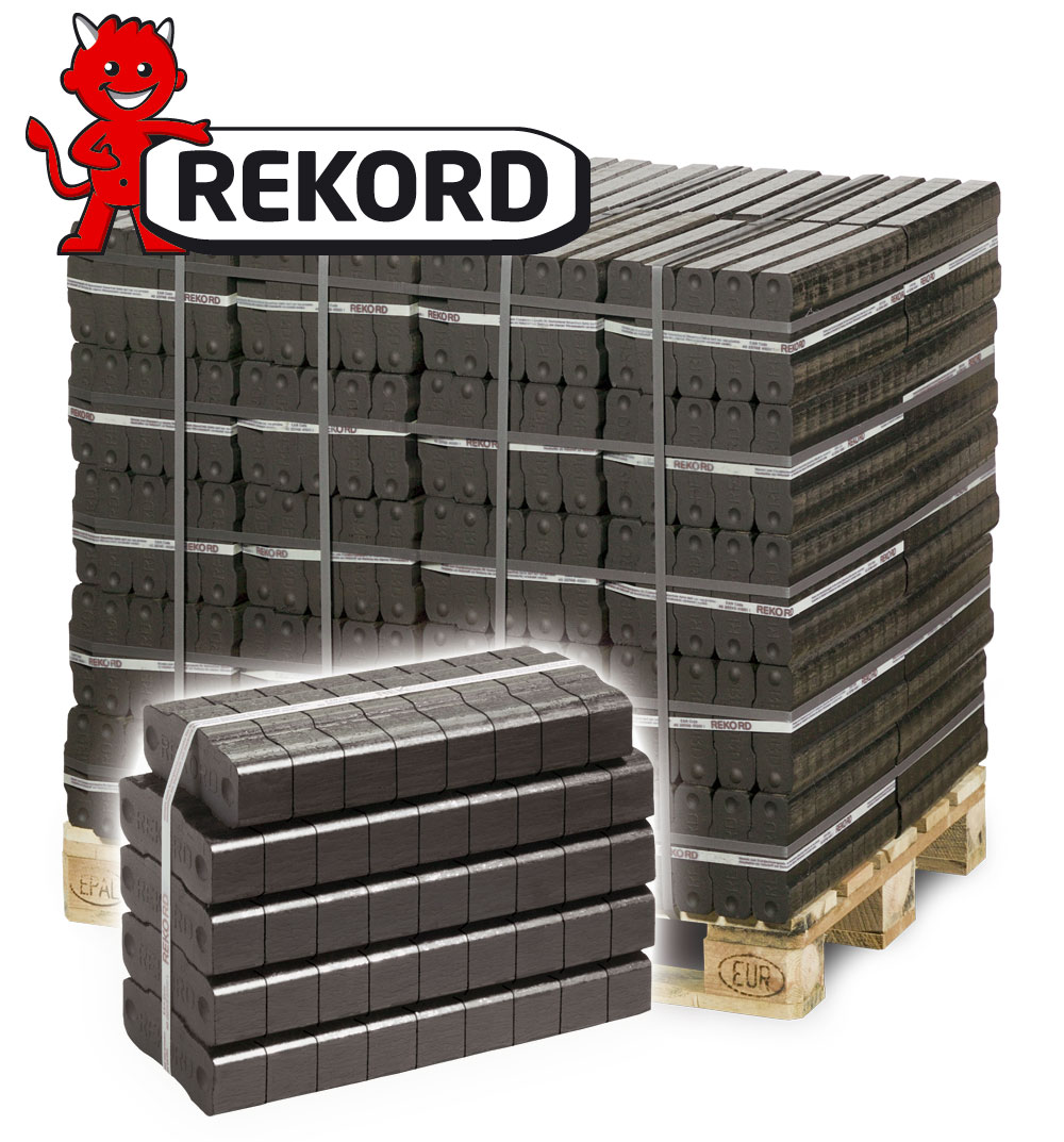 REKORD Braunkohle-Kamin-Briketts 25 kg Bündel ...