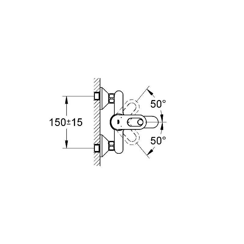 Grohe START LOOP Einhand Wannenarmatur Wannenbatterie chrom » Wannenarmaturen - derbaumarktshop ...